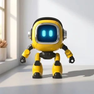 AI Smart Interactive Desk Robot Voice Control Interactive Desktop Pet for Office Home Workspace for Children Early Development