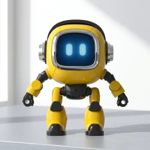 AI Smart Interactive Desk Robot Voice Control Interactive Desktop Pet for Office Home Workspace for Children Early Development