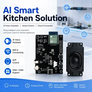 AI Smart Kitchen Appliance Solution WiFi 6 Voice Assistant PCBA OEM Development for Smart Home Kitchen Devices