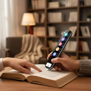 AI Smart Pen Translator with Voice Translation Built-In Speaker Instant Answers and Recorder