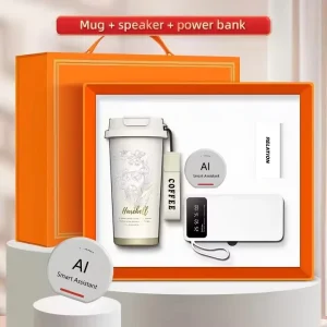 AI Smart Speaker Eco Friendly Promotional Items With Logo Printing Corporate Gifts Set
