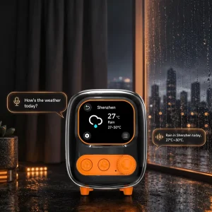AI Smart Speaker OEM Desktop Voice Assistant with Bluetooth 5.3 Touch Screen Display Custom Color for Business Gift Promo