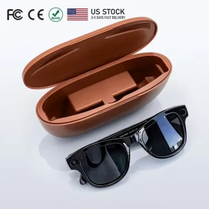 AI Smart Sunglasses with AI Translation 8MP Camera ChatGPT POV Recording Smart Glasses With Charging Case