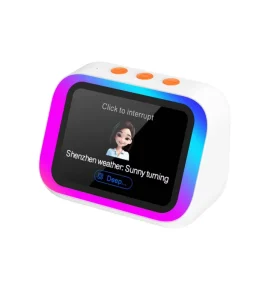 AI Smart Voice Assistant App Control Speaker Call Translator Alarm Clock White Noise Machine LCD Touch Screen