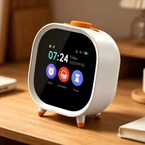 AI Smart Voice Rechargeable Alarm Clock Multi Language Pomodoro Timer & Desktop Time Manager