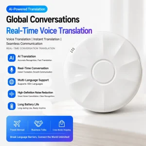 AI Spoken English Trainer IPS Screen Corrects Pronunciation Supports 137 Languages Portable for Kids Parents Workplace