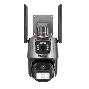 AI Tracking Binocular 8X Zoom 8MP WiFi Outdoor Camera Motion Detection Waterproof Audio Network CCTV Camera