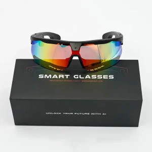 AI Translation Cycling Smart Glasses Camera 8MP Video Recording WiFi Transfer Anti-Shake BT Call Smart Glasses