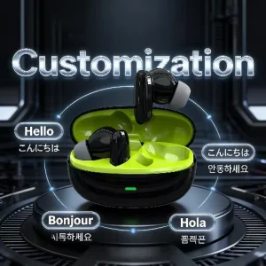 AI Translation Wireless Earphones for Office Work Business Travel Communication Stable Low-Latency Connection