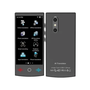 AI Translator, Offline German and Spanish Translation, 160 Languages, Travel Device
