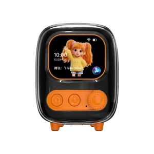 AI Voice Assistant Speaker with 320×240 Touchscreen, Bluetooth 5.3 Desktop Smart Speaker Support 4 Languages AI Chat