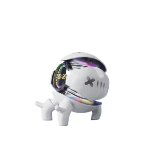 AI Voice Control Robot Speaker OEM ODM Mecha Design RGB Light Portable Speaker with TF USB AUX for Gift