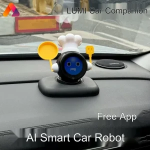 AI Voice Interaction Multilingual Car Robot T2 Smart Companion Driving Assistant Music Rhythm Gyroscope Vehicle Condition