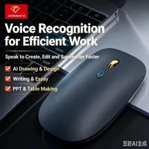 AI Voice Wireless Mouse 2.4G Dual Mode Smart Office Mouse with AI Drawing & Writing Assistant