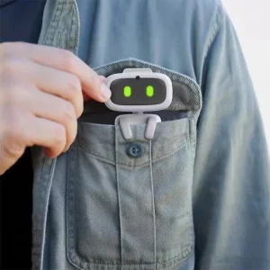 AIMI Mini AI Desktop Pet Robot Smart Interactive Emotional Companion Robot Cute Cyberpunk Electronic Desk Toy with LED