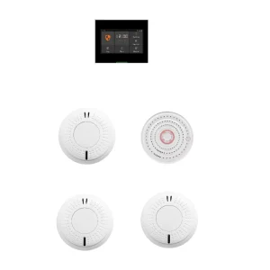 AJ-763SI4 Interconnected ABS Photoelectric Smoke Detector Which Can Connect WiFi Smart Fire Security Alarm System