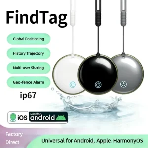 AK 08B Pet Tracker Bluetooth FindTag App IP67 365 Day Battery Smart Locator OEM Solid ABS Material Real Time Tracking