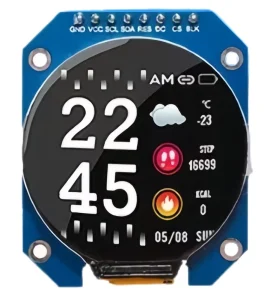 AMELIN 2″ TFT IPS LCD 240×296 SPI Touch Screen Display 550nit Brightness JD9853 Driver IC for Smart Watches Medical Wearables