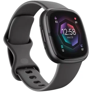 AMOLED Display Android Wear OS Smartwatch ECG 24/7 HR Stress Management Sleep Tracking-Shadow Smart Watch