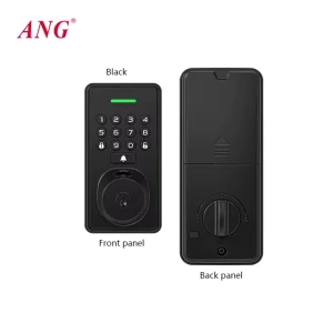 ANG Fingerprint Automatic Smart Digital Door Lock Single Latch Works With Tuya Door Bell Electronic Deadbolt Door Lock