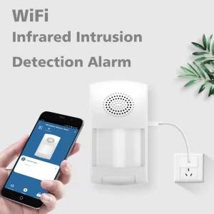 ANGUS Factory Tuya Smart Home Security Wireless Human Presence Detector WiFi PIR Motion Alarm Sensor with 100dB Sound