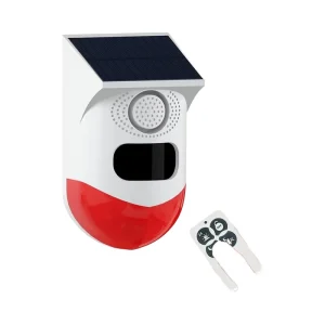 ANGUS Home Anti Thief Alarm Independent Standalone Outdoor PIR Motion Detector Solar Waterproof IP65 Smart Infrared Solar Alarm