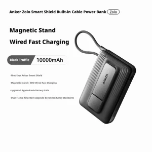 ANKER ZOLO Wired Power Bank, 45W Fast Charging, New 3C Magnetic Stand, Smart Protection, Model A1116