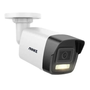 ANNKE 3K(5MP) AI Detection & Smart Dual Light & Microphone PoE IP Bullet Camera with SD Card Slot Outdoor Camera IP67 Waterproof