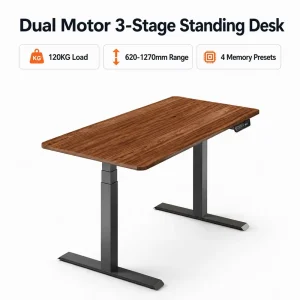 ANSI BIFMA Height Adjustable Desk OEM Monitor Arm Ready Standing Desk Frame Custom Packaging