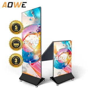 AOWE Factory Direct Sales Foldable LED Poster Display P2 P3 Smart Wifi Control Led Display