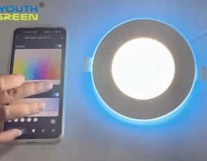 APP & Voice Control Smart Wifi Recessed Night Light RGBCW Color Changing LED Pot Light Alexa/Google Home Slim Panel Light