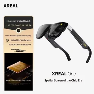 AR Smart Glasses X1 Chip Native 3DoF 3840X1080 Resolution 50 FOV Immersive Spatial Display >80″ Virtual Screen
