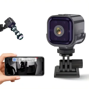 AS03 Mini Camera Remote Control Smart WiFi Wireless Camera Wifi Night Vision Intercom for Home Indoor