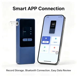 AT808 BAC Analyzer Rechargeable Alcohol Level Tester and Alcohol Blow Tester for Personal and Fleet Use