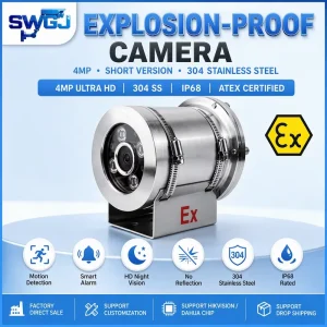 ATEX Cost Effective Industrial Surveillance Video Camera 4k Resolution Oem Odm Manufacturer Direct Supply Factory