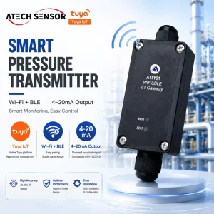 ATEX Smart Wi Fi Pressure Transmitter Kit 4 20mA Modbus RS485 IP65 SUS304 IoT Gateway App Remote Alarm