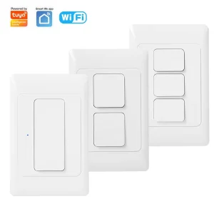 AU Br Tuya Smart Life APP Remote Control WiFI Light Switch Work with Alexa Google Home Push Button Smart Home Lamplight Switch