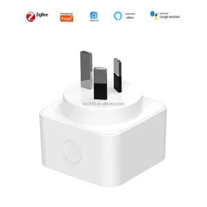 AU NZ Tuya Zigbee Smart Plug Energy Monitor Timer Remote Control Dual Relay Double Pole Custom Packaging OEM Factory