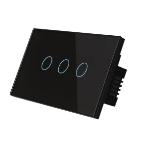 AU US Stand RF433MHz1 2 3 Gang Switch Wireless Light Control Switch With Remote Control No Neutral Wire Touch Wall Switch