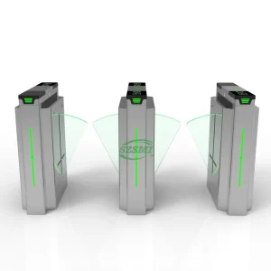 Access Control System Automatic Entrance Secure Swing Turnstile Gate Flap Barrier for Security 304 Stainless Steel
