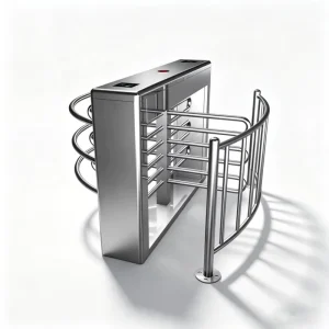 Access Control Turnstile Anti Tailgating & Anti Pinch IP54 Waterproof AC100~240V Global Voltage Full Height Turnstile Gate