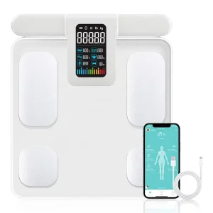 Accurate Digital Body Fat Smart Scale 8 Electrodes USB Powered Glass Display 180kg Capacity Medical Weighing OEM OBM ODM