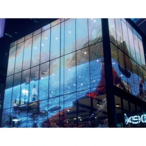 Adhesive Transparent LED Film Screen Shopping Mall Window Film P10 Smart Display with HDR10+ and 4K 8K Resolution