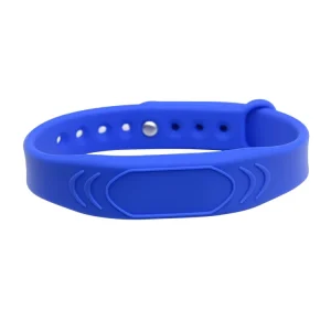 Adjustable Silicone RFID Wristband/Bracelet Passive Waterproof Smart Band with NFC TAG for Hotels Business Cards Chip 1k