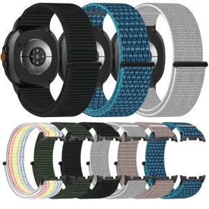 Adjustable Smart Watch Bracelet Replacement Strap for Samsung Galaxy Watch8 8 Classic Fabric Woven Nylon Loop Watch Band