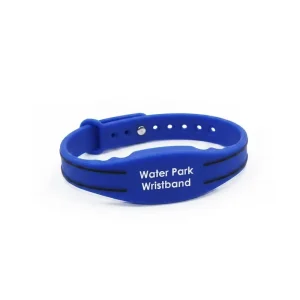 Adjustable Waterproof Silicone Wristband 13.56Mhz NFC RFID Bracelet with Rewritable Key for Access Control Cards