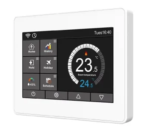Advanced Smart Sensor Air Quality Detection Programmable Touch WIFI Control Electric Heating Smart Thermostat for HVAC Systems
