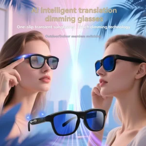 Ai Smart Glasses Real time Translation Photochromic Ai Sunglasses Voice Assistant Smart Glasses