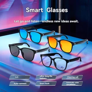 Ai Smart Glasses Translation Polarized Sunglasses Ai Glasses for Men Women Voice Assistant Smart Glasses