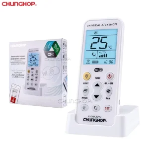 Air Conditioner Smart WiFi Remote Control K 380EW with Fixed Code Plastic Design Supporting 2G 3G 4G Networks